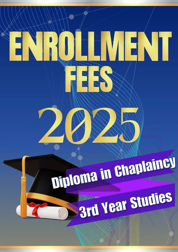 DIPCHAP Pastoral Chaplaincy Certificate – 3rd Year Enrollment Fee